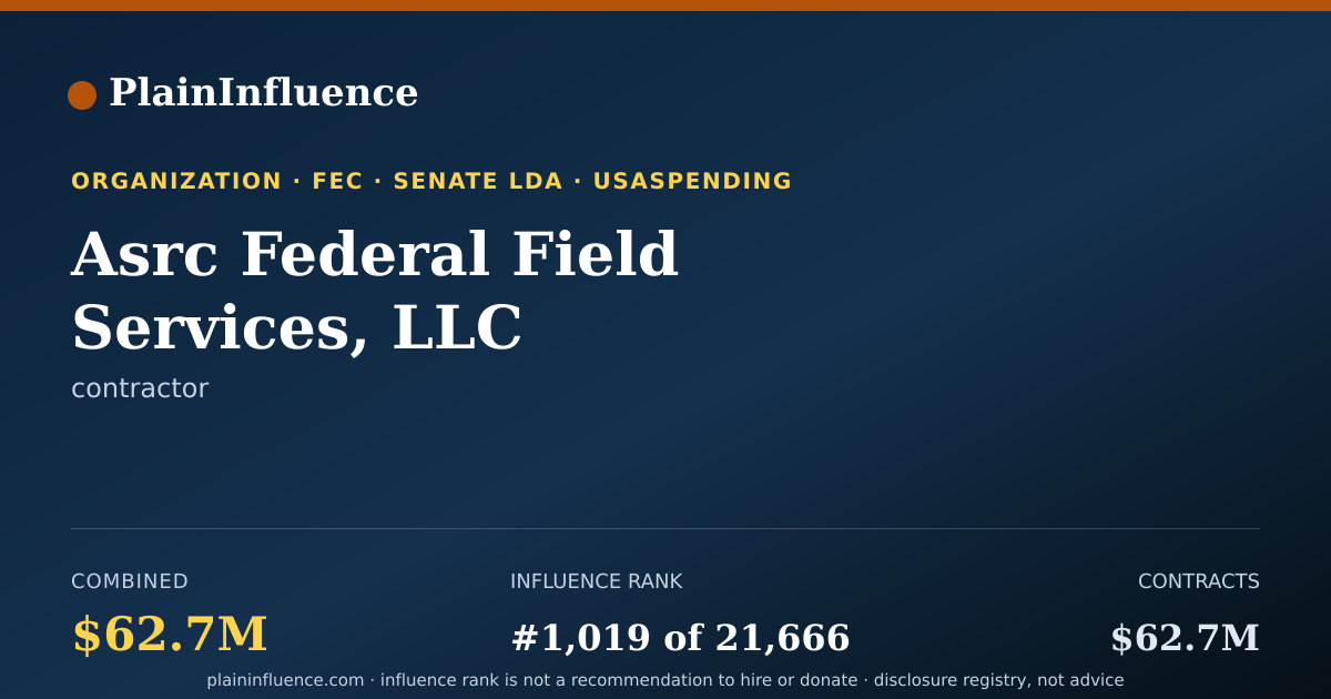 Shareable card for Asrc Federal Field Services, LLC