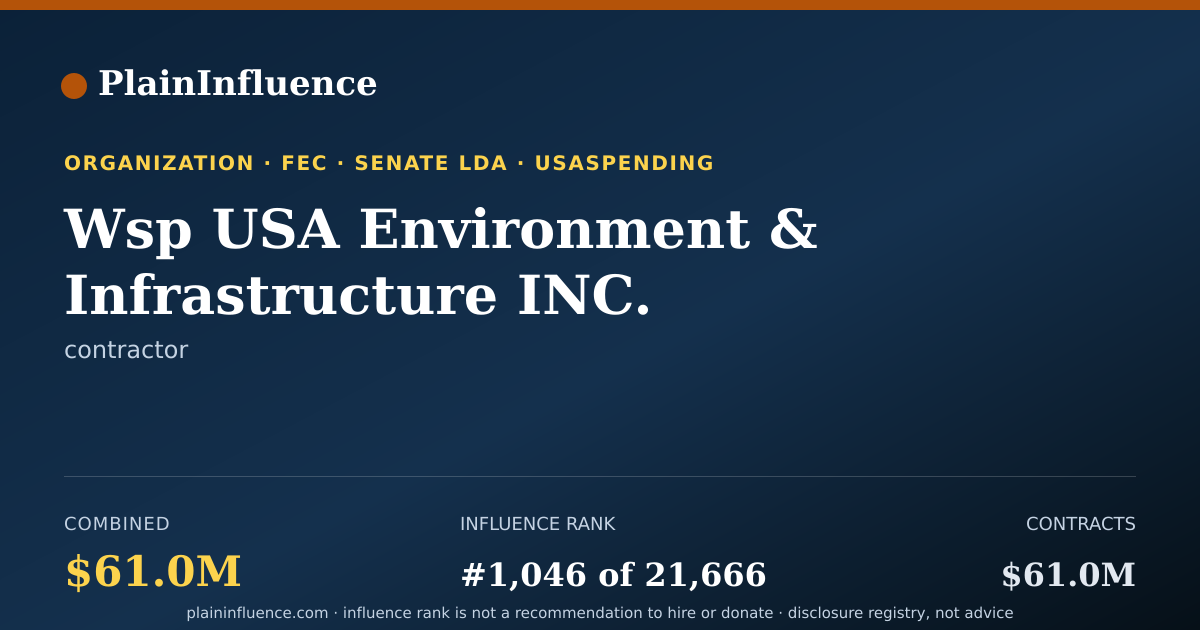 Shareable card for Wsp USA Environment & Infrastructure INC.