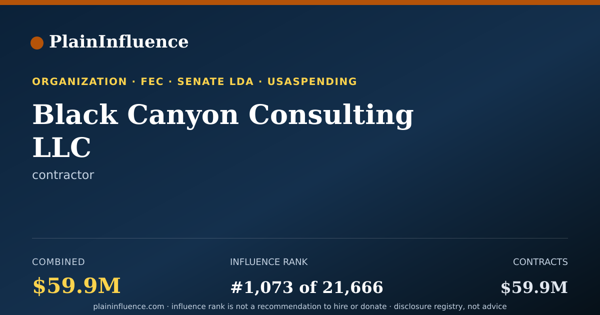 Shareable card for Black Canyon Consulting LLC