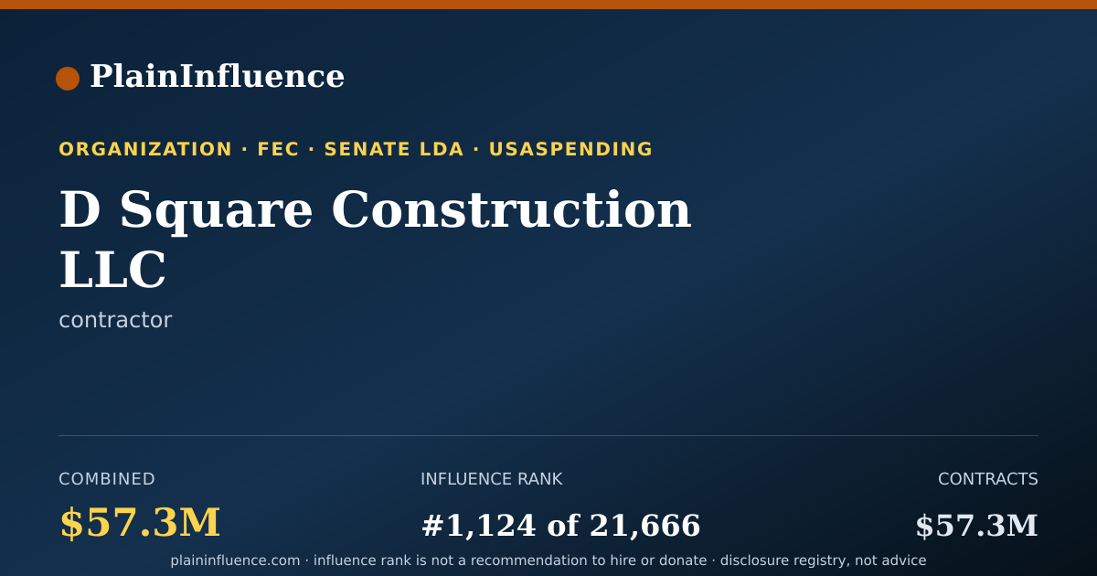 Shareable card for D Square Construction LLC