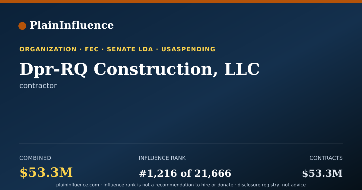 Shareable card for Dpr-RQ Construction, LLC