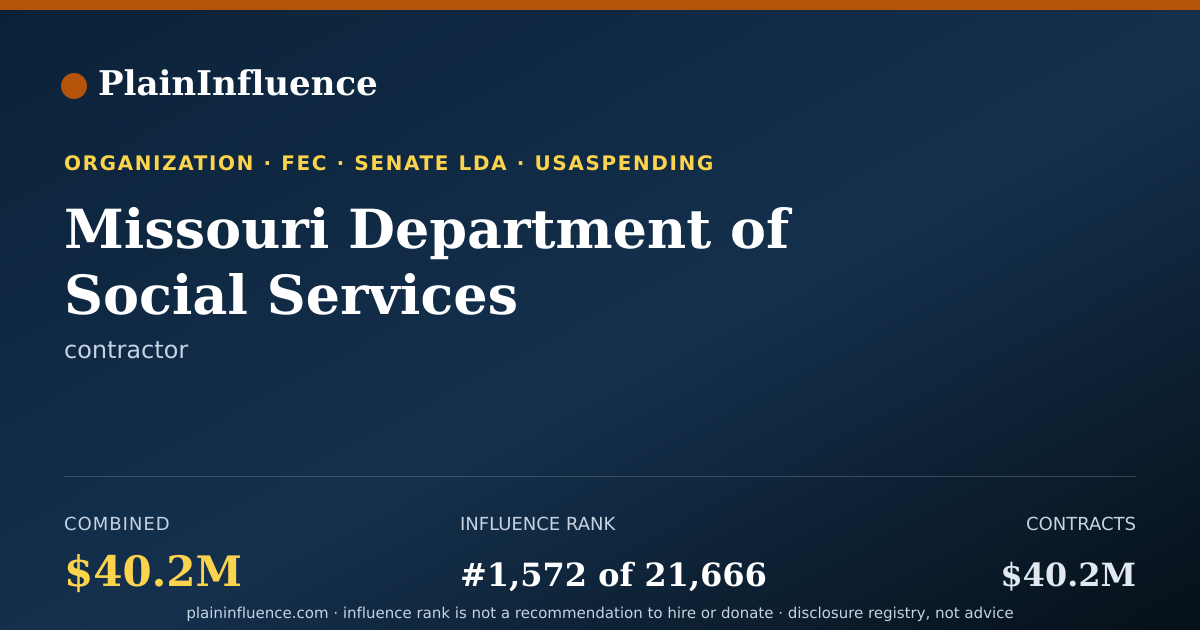 Shareable card for Missouri Department of Social Services