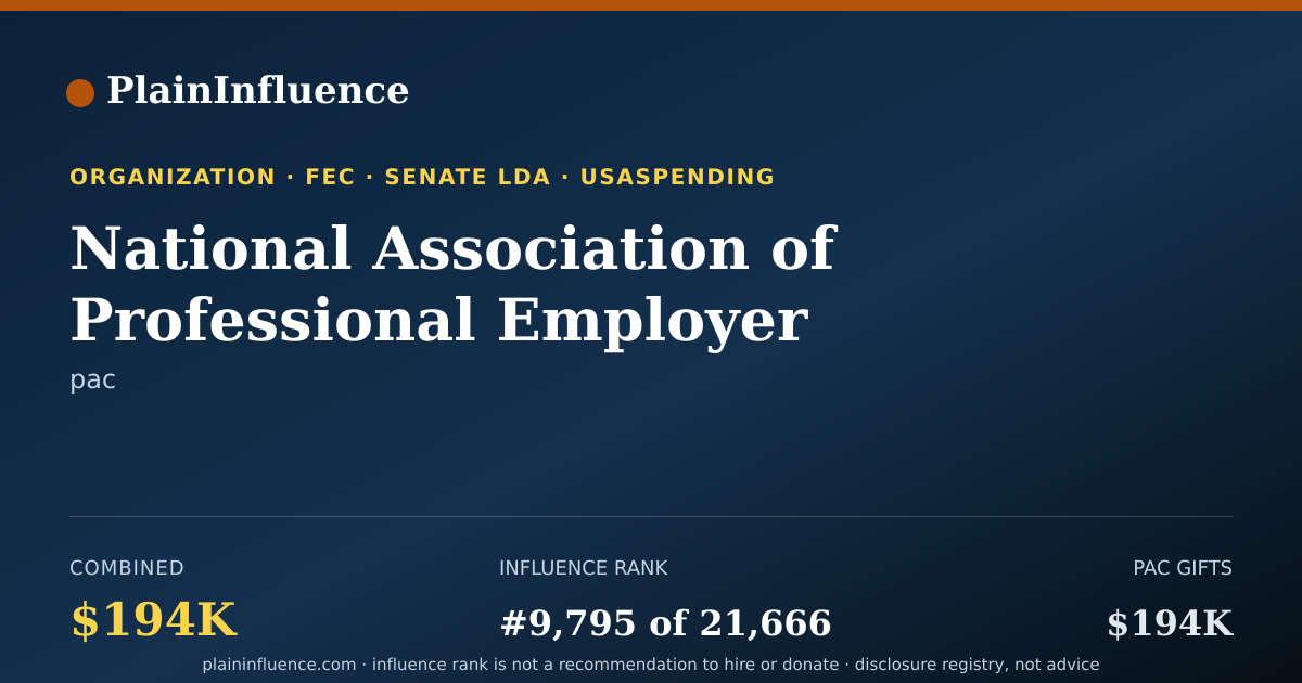 Shareable card for National Association of Professional Employer Organizations (napeo)