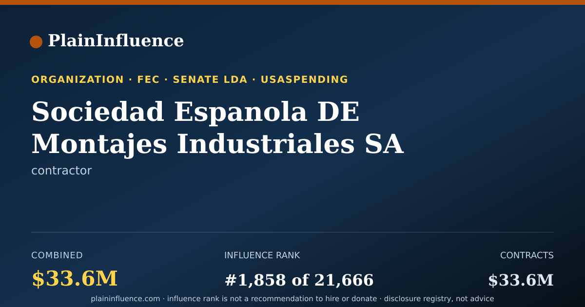 Shareable card for Sociedad Espanola DE Montajes Industriales SA