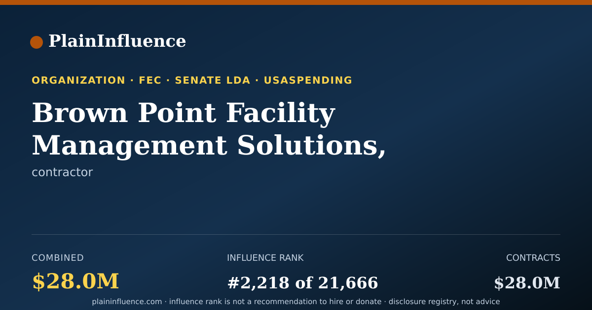 Shareable card for Brown Point Facility Management Solutions, LLC