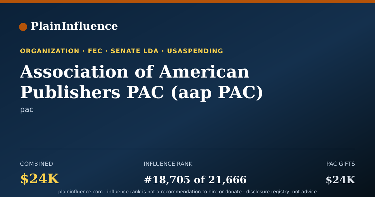 Shareable card for Association of American Publishers PAC (aap PAC)