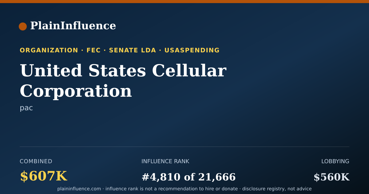 Shareable card for United States Cellular Corporation