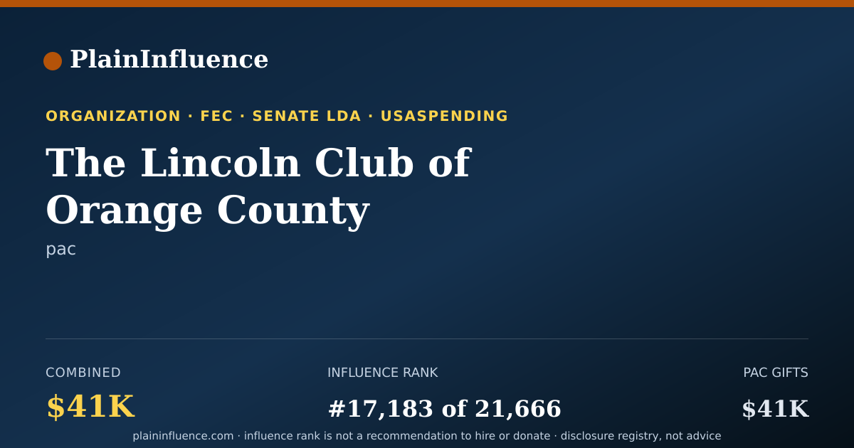 Shareable card for The Lincoln Club of Orange County