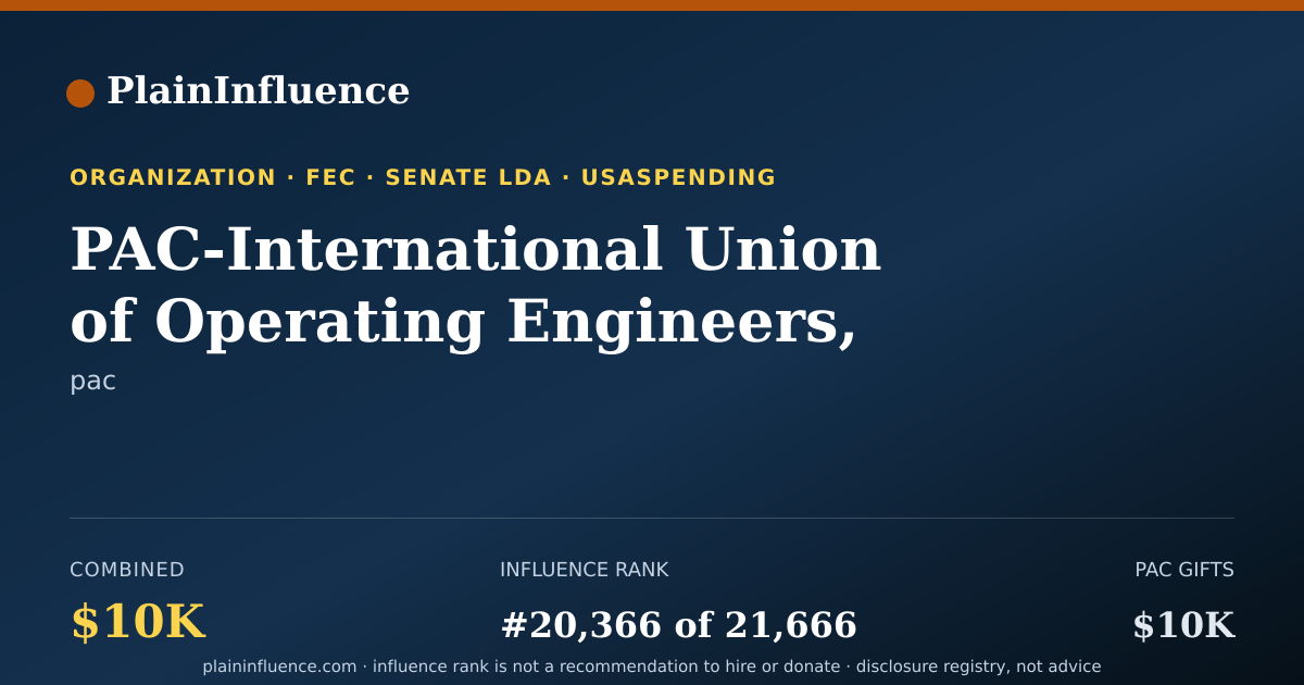 Shareable card for PAC-International Union of Operating Engineers, Local 487