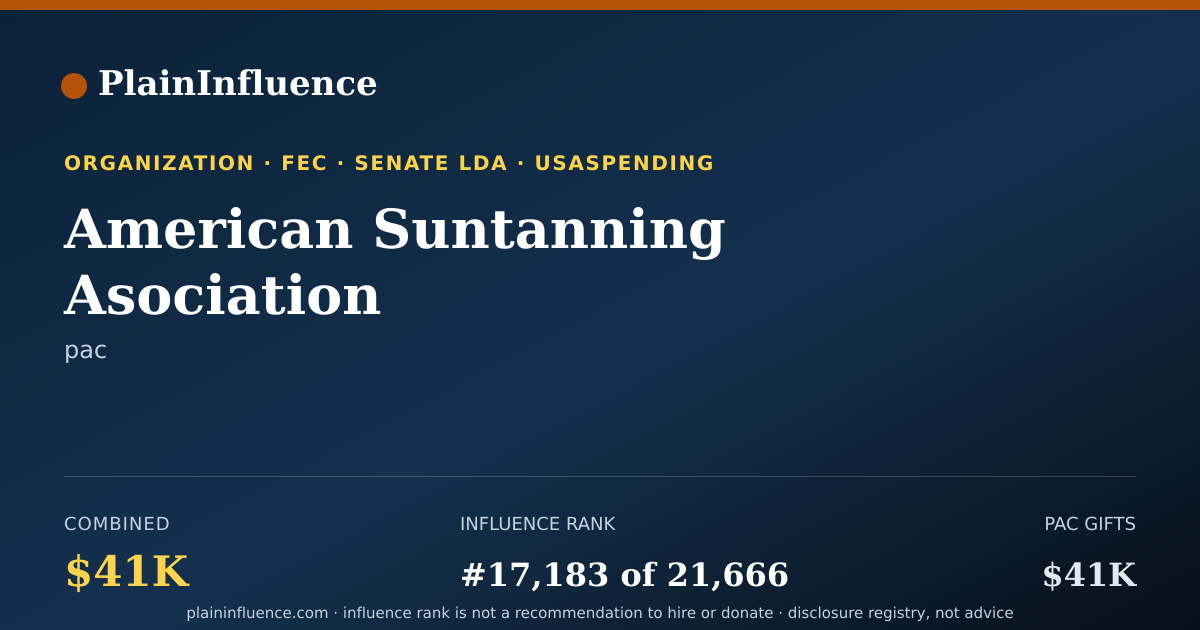 Shareable card for American Suntanning Asociation