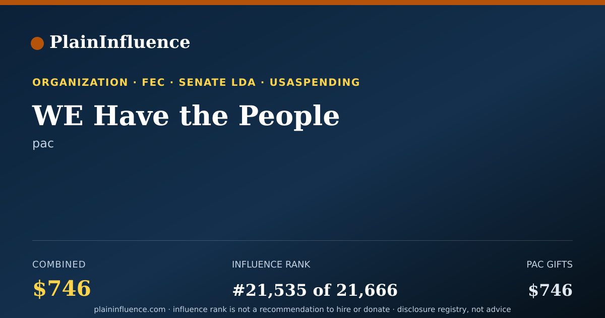 Shareable card for WE Have the People
