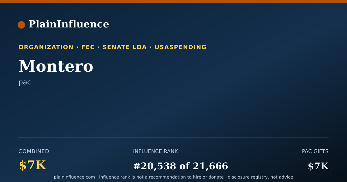 Shareable card for Montero
