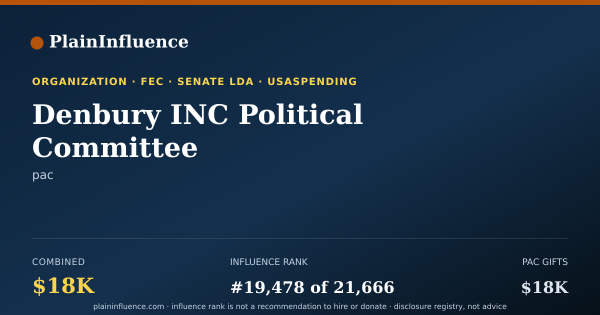 Shareable card for Denbury INC Political Committee