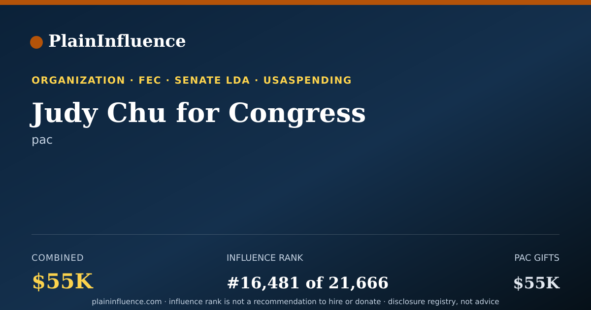 Shareable card for Judy Chu for Congress