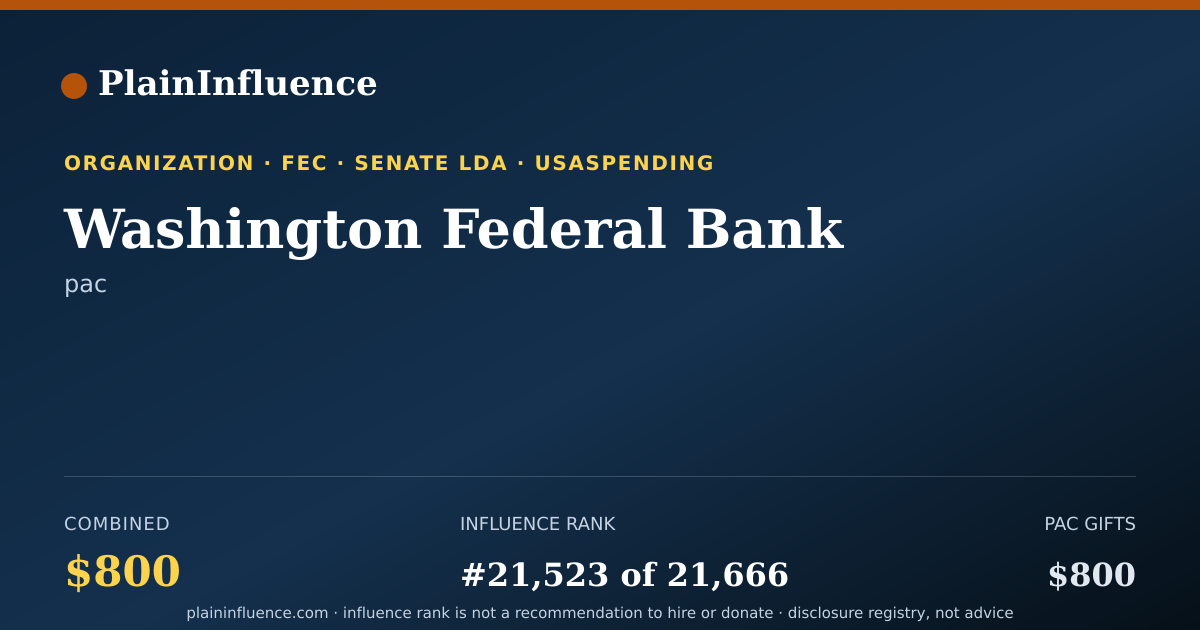 Shareable card for Washington Federal Bank