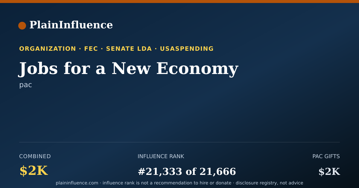 Shareable card for Jobs for a New Economy