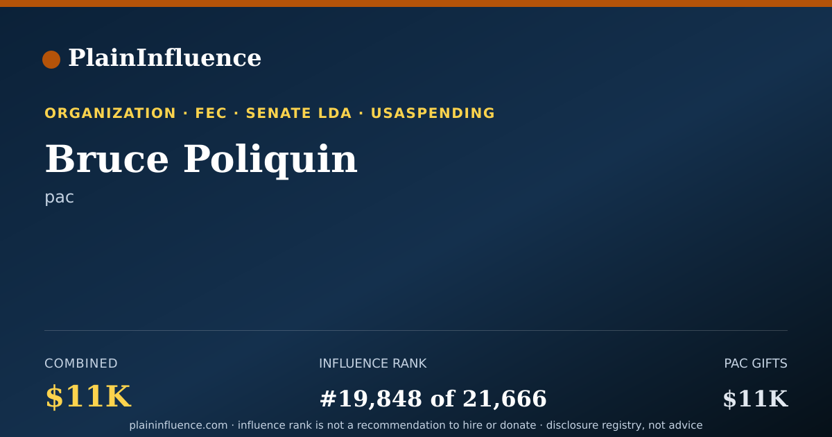 Shareable card for Bruce Poliquin