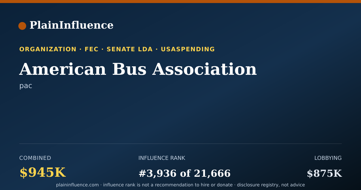 Shareable card for American Bus Association