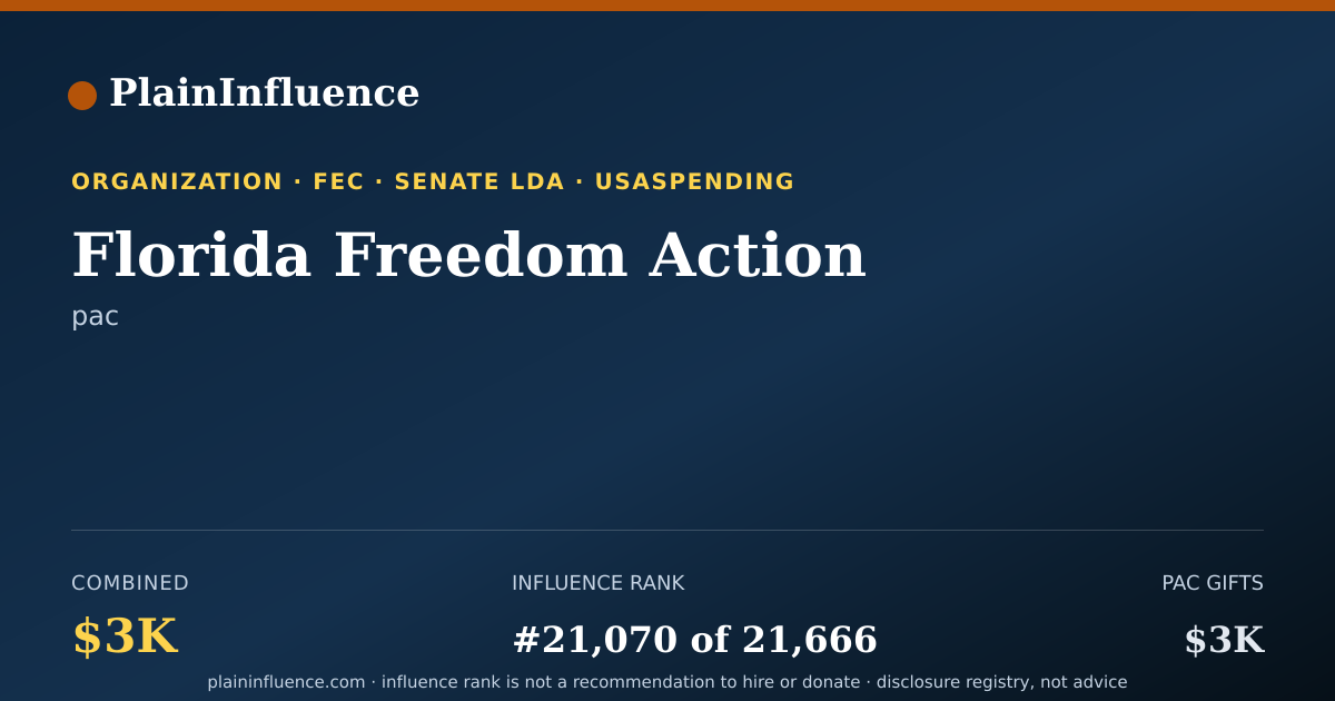 Shareable card for Florida Freedom Action
