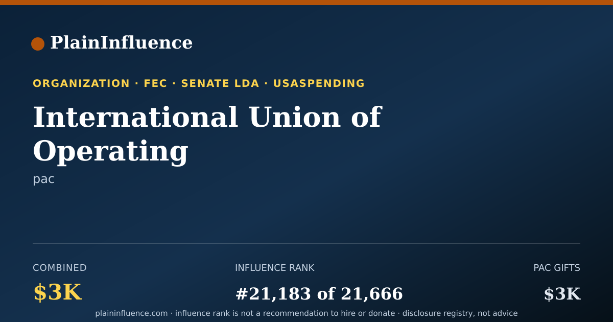 Shareable card for International Union of Operating Engineers-Local 137 PAC