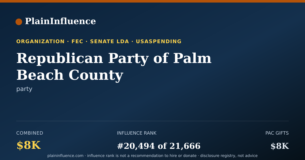 Shareable card for Republican Party of Palm Beach County