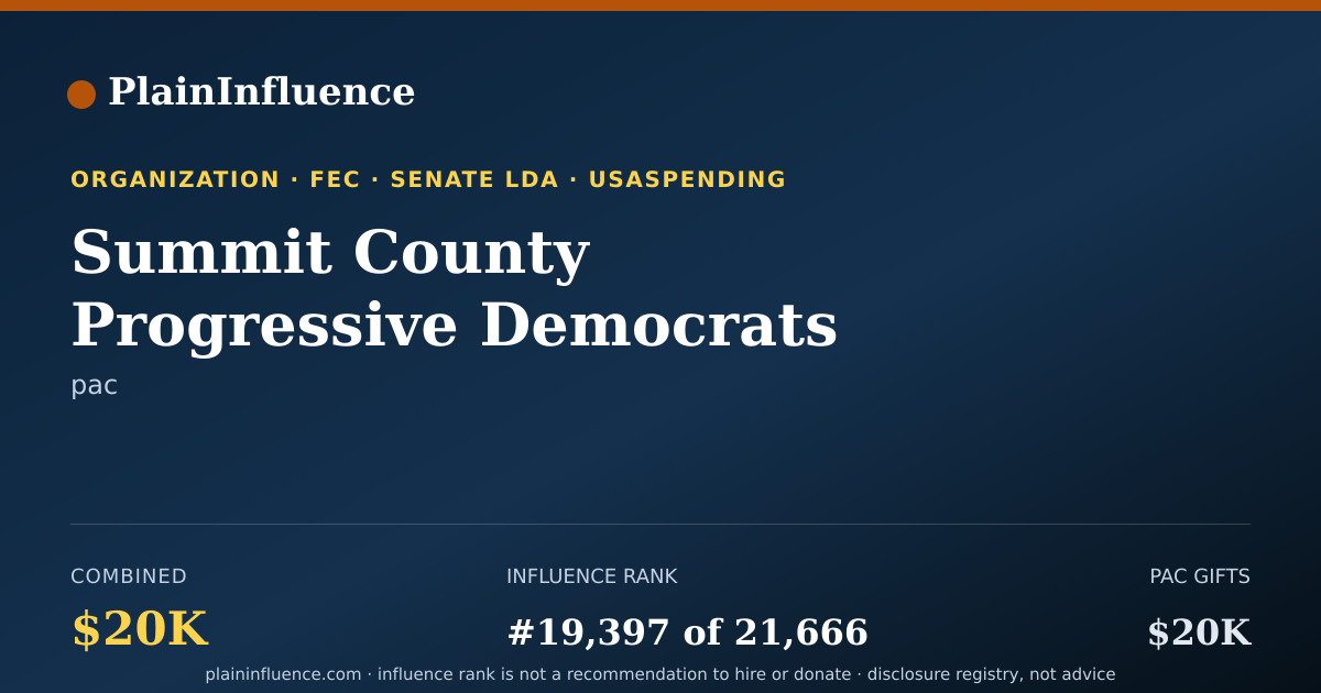 Shareable card for Summit County Progressive Democrats