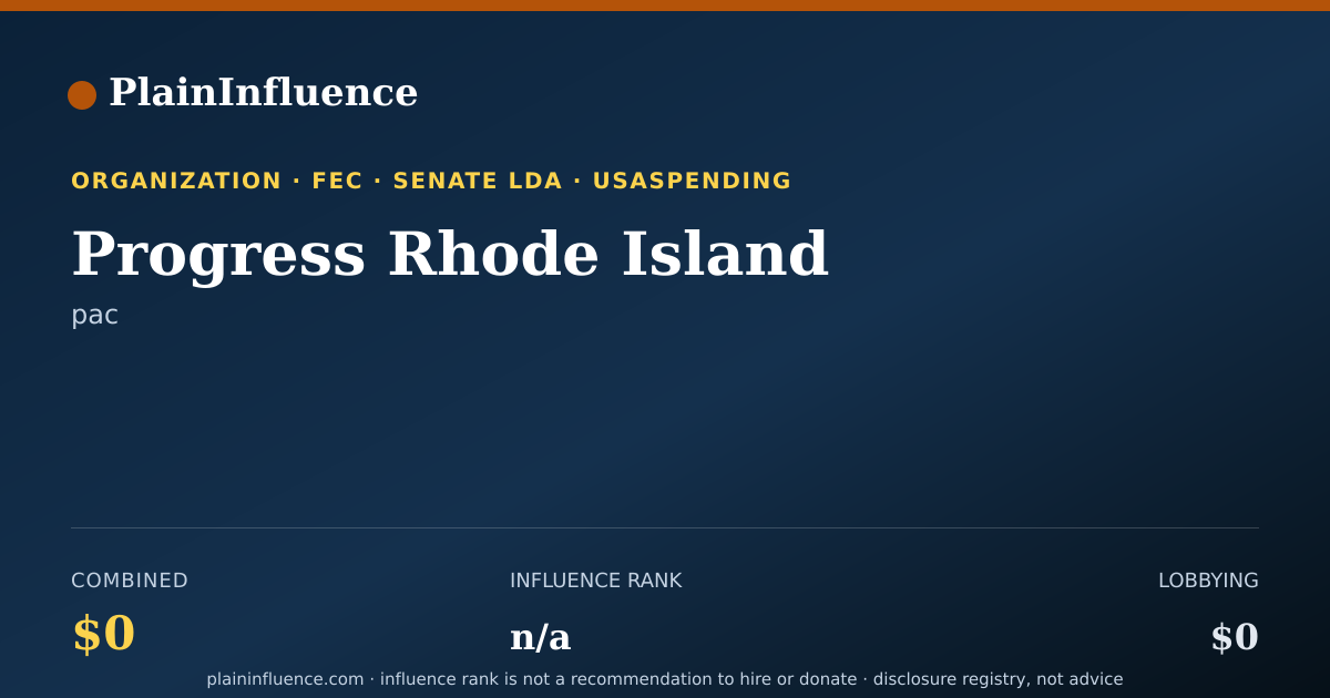 Shareable card for Progress Rhode Island