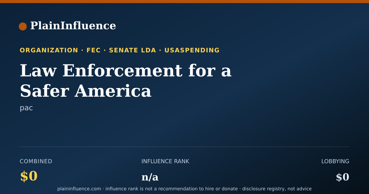 Shareable card for Law Enforcement for a Safer America