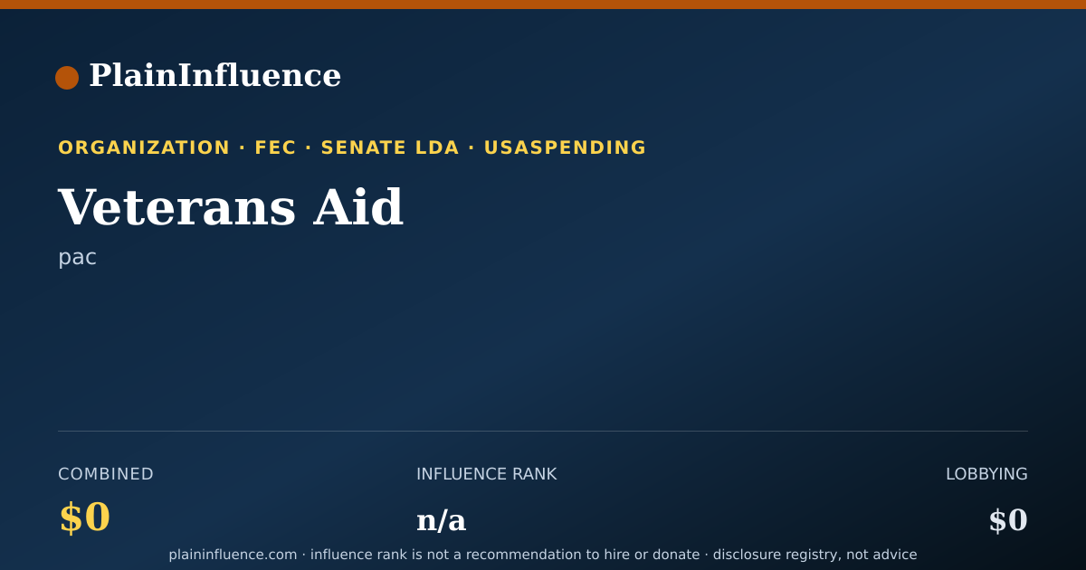 Shareable card for Veterans Aid
