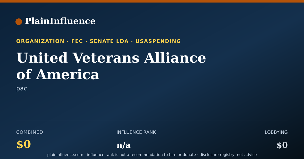 Shareable card for United Veterans Alliance of America