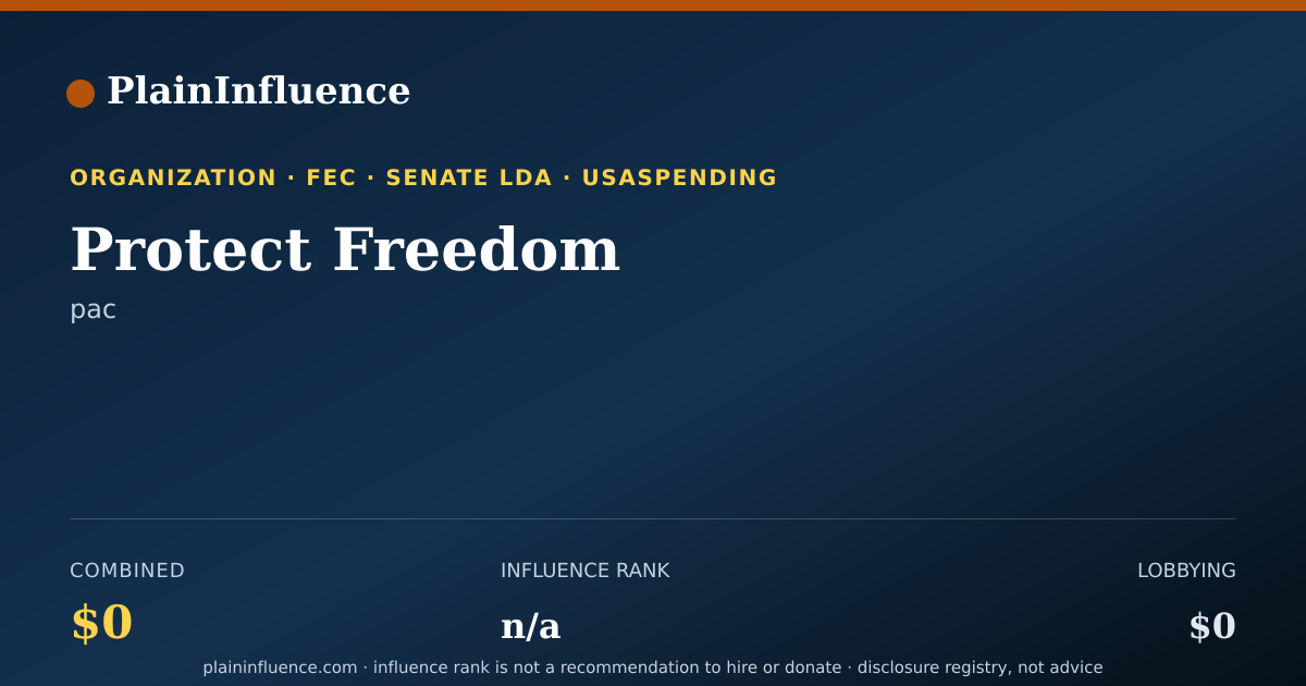 Shareable card for Protect Freedom