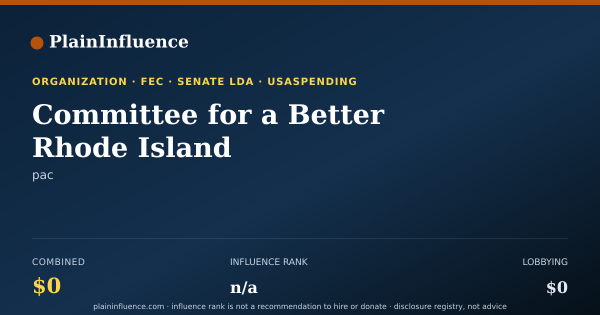 Shareable card for Committee for a Better Rhode Island
