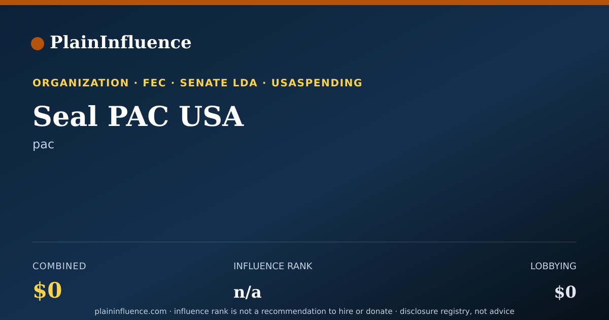 Shareable card for Seal PAC USA