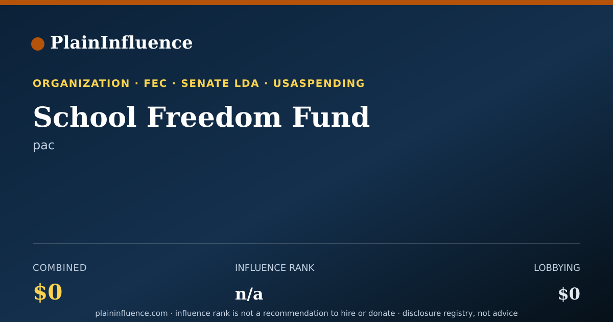 Shareable card for School Freedom Fund