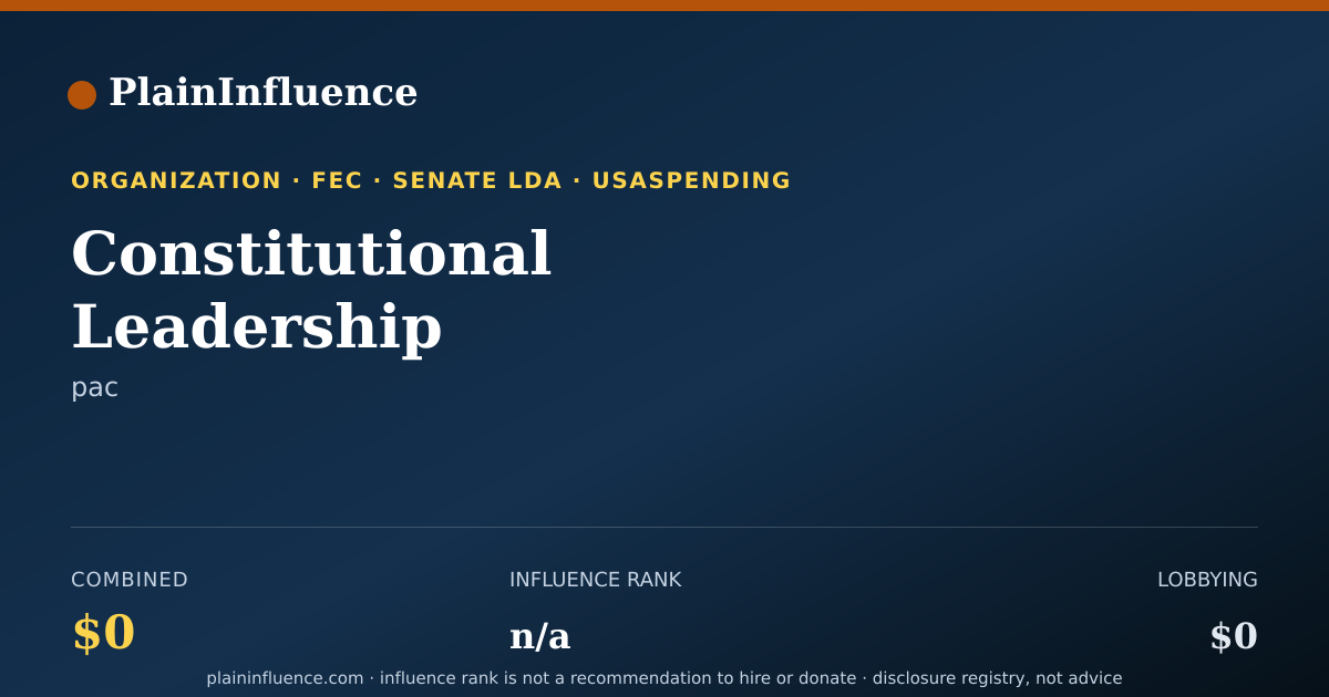 Shareable card for Constitutional Leadership