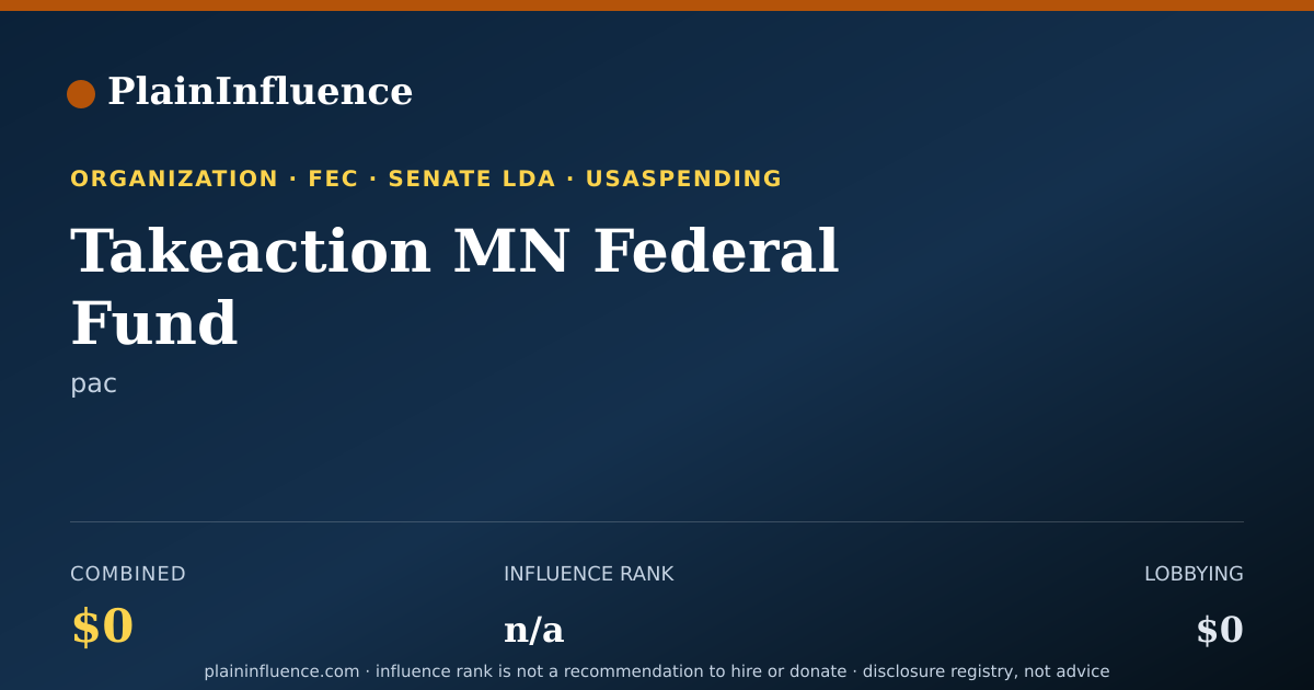 Shareable card for Takeaction MN Federal Fund