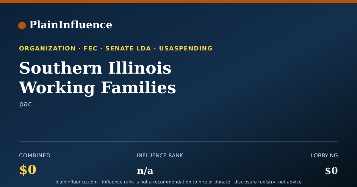 Shareable card for Southern Illinois Working Families