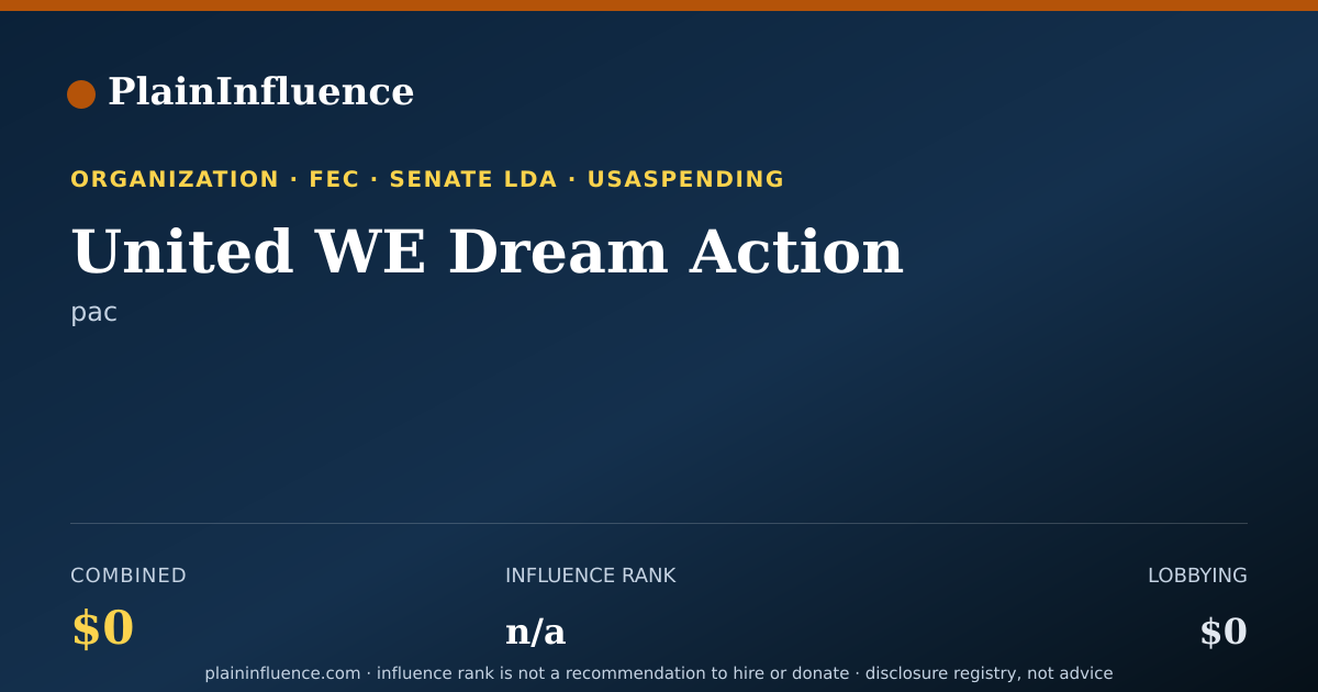 Shareable card for United WE Dream Action