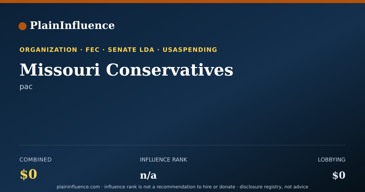 Shareable card for Missouri Conservatives