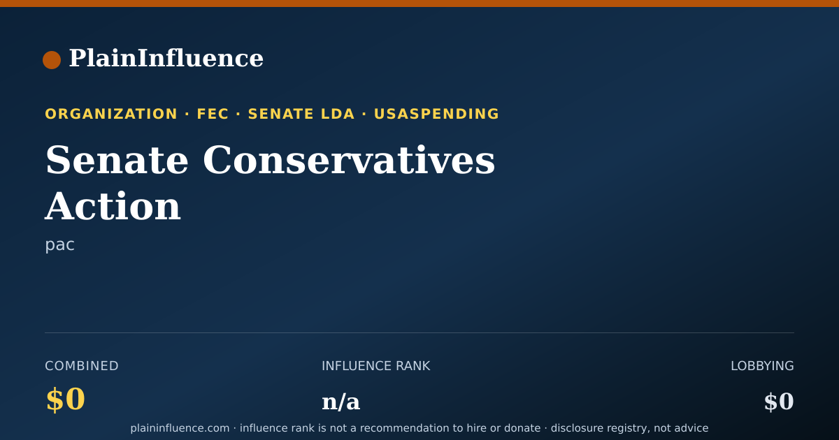 Shareable card for Senate Conservatives Action