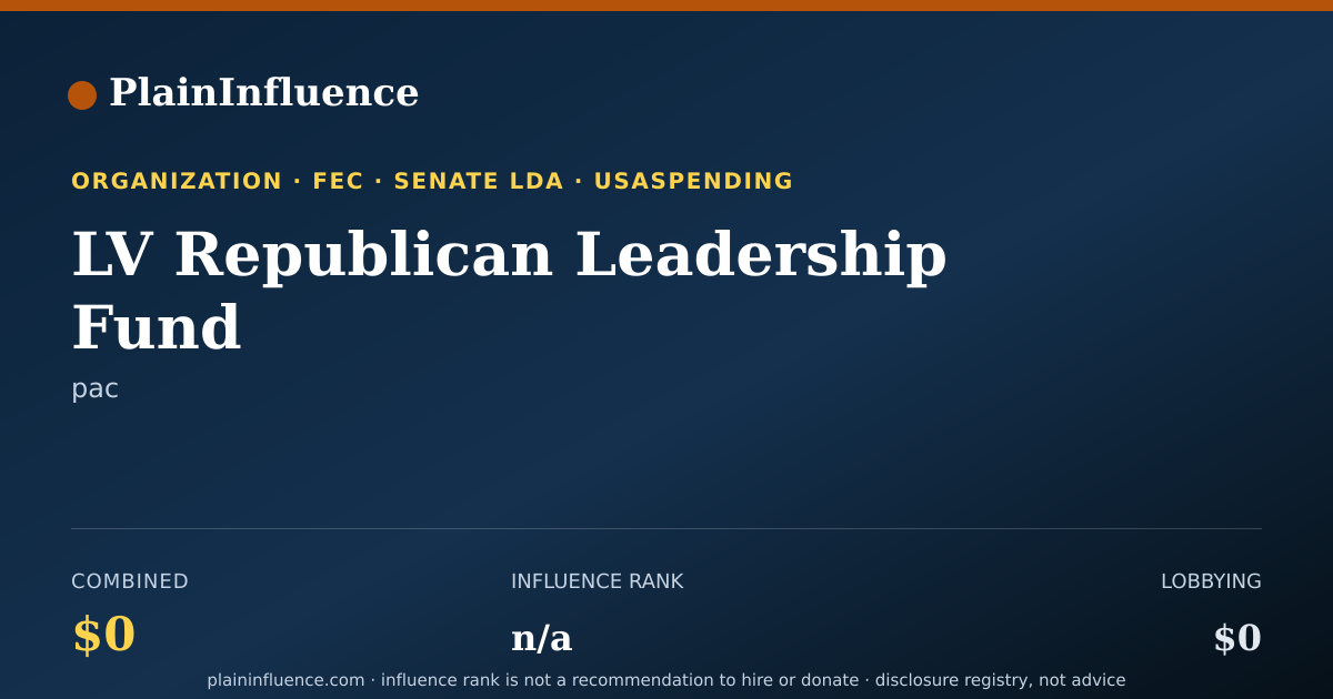 Shareable card for LV Republican Leadership Fund