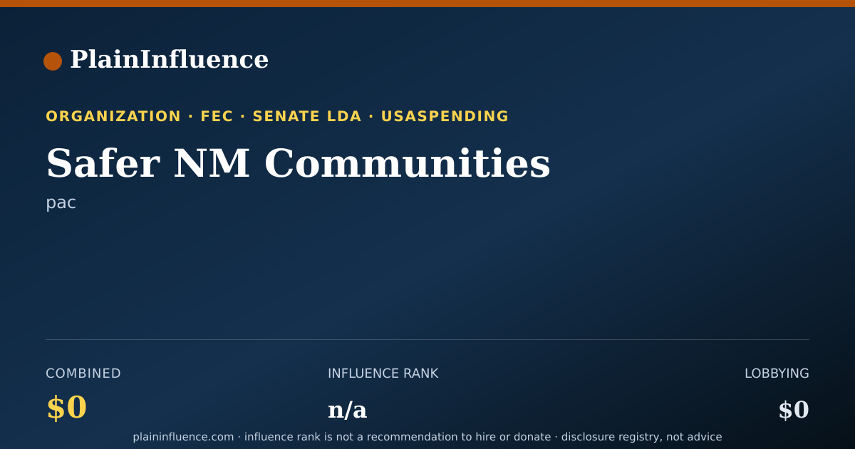 Shareable card for Safer NM Communities