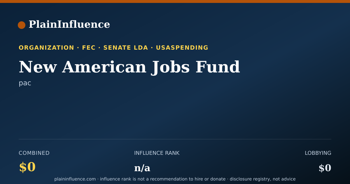 Shareable card for New American Jobs Fund