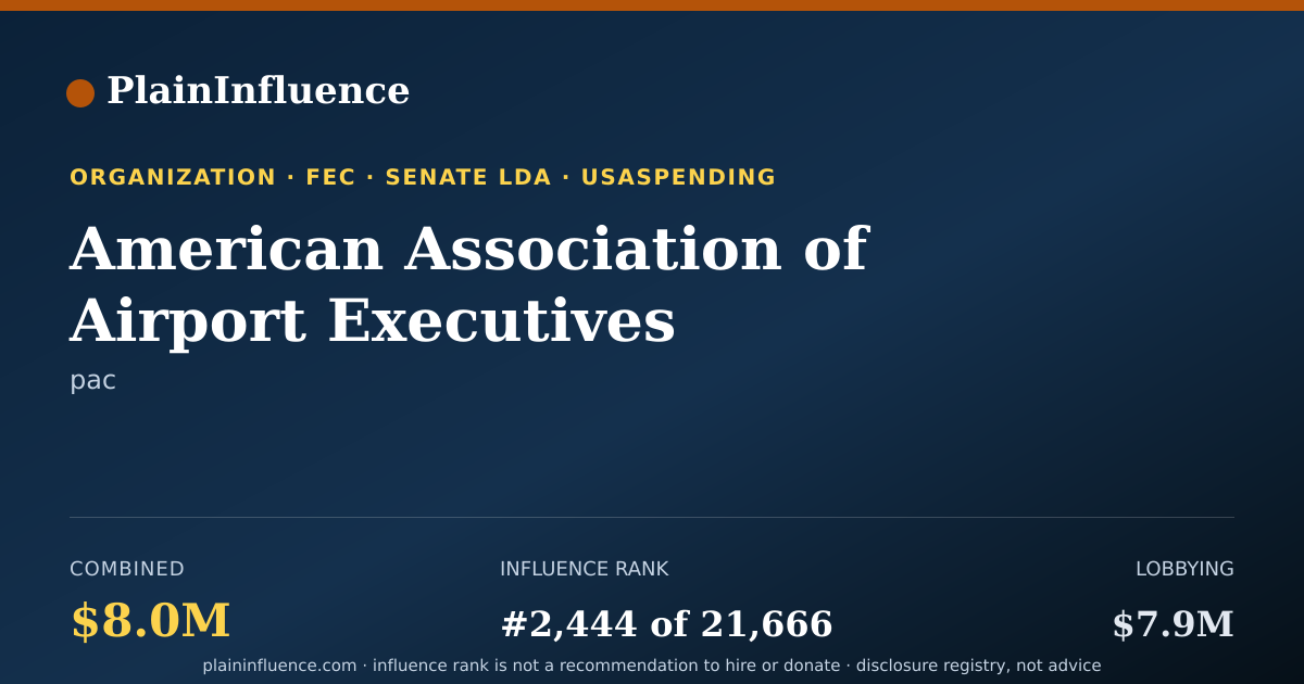 Shareable card for American Association of Airport Executives