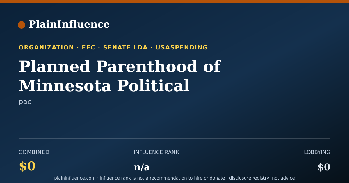 Shareable card for Planned Parenthood of Minnesota Political Action Fund