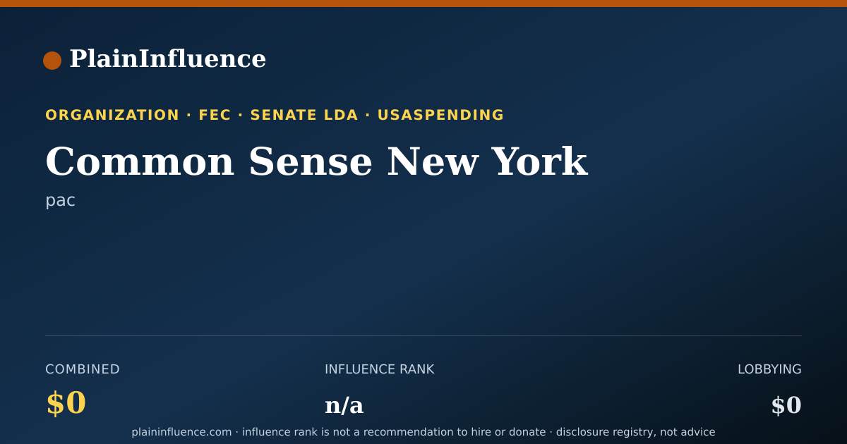 Shareable card for Common Sense New York