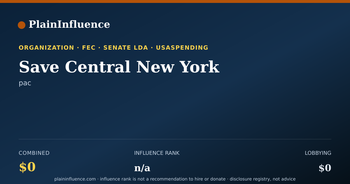 Shareable card for Save Central New York
