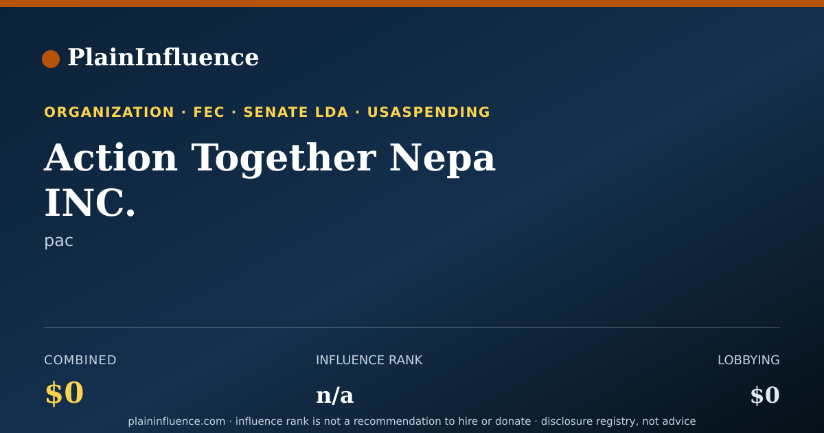 Shareable card for Action Together Nepa INC.