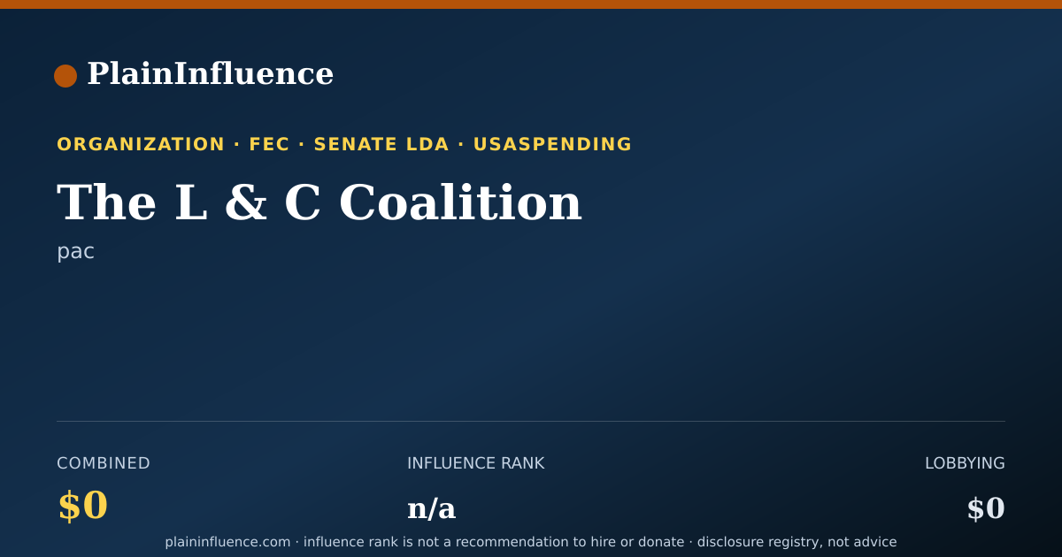 Shareable card for The L & C Coalition