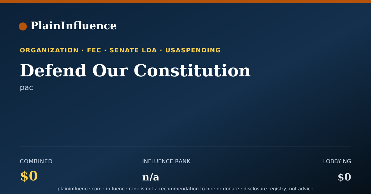 Shareable card for Defend Our Constitution